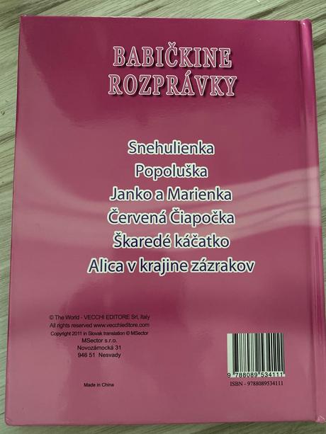 Krásna kniha babičkine rozprávky,