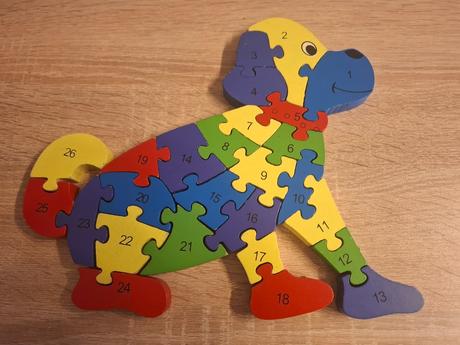 Vzdelavacie drevene puzzle, 