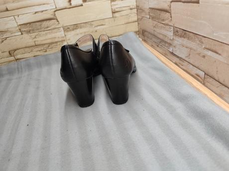 Rieker 40 - dámske kožené čierne lodičky, rieker,40