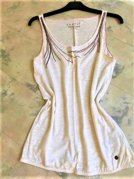 Luxusné tielko s aplikáciou z flitrov, esprit,l