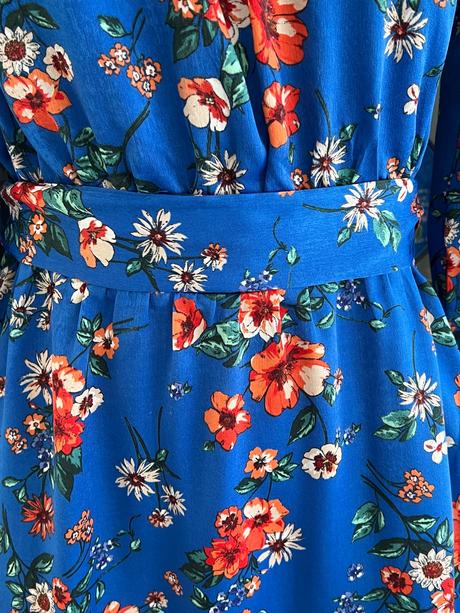 Modré kvetovane šaty orsay, orsay,38