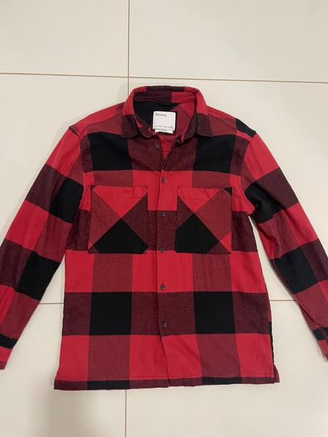 Flanelová košela, bershka,m