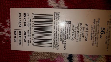 Červený svetrik 56 f&f, f&f,56