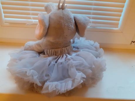 Plysovy slonik v dolly suknicke, 