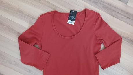 Terakotové predĺžené tričko, možno mini šaty, esmara,xs