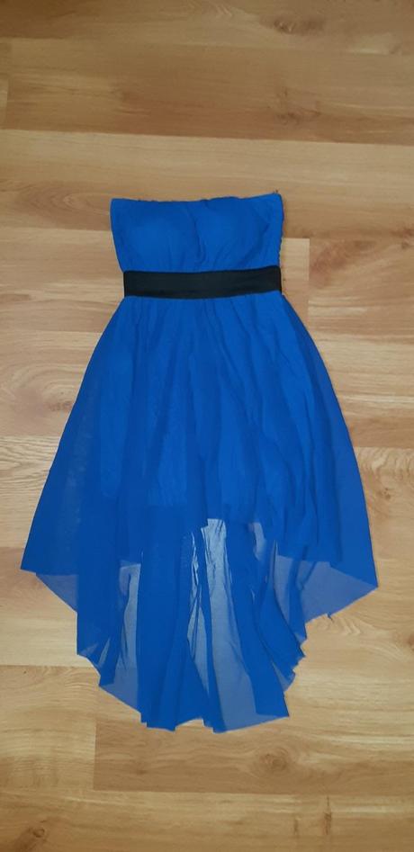 Modré letné šaty, s