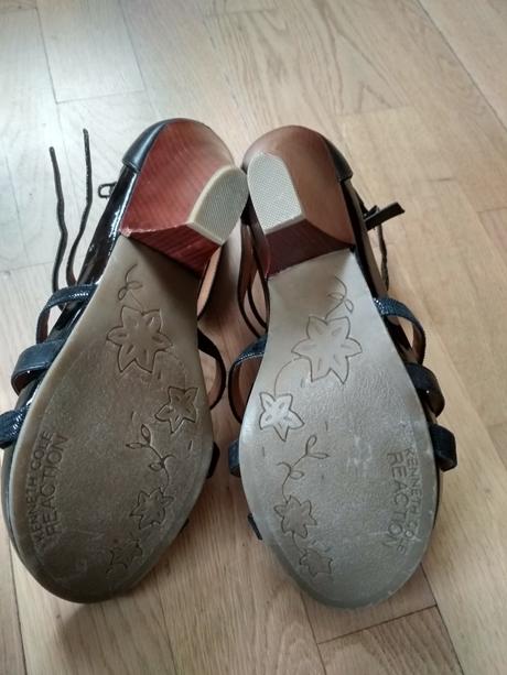 Cierne topanky, sandale, 39