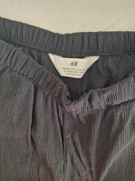 Nohavice na leto široké, h&m,140