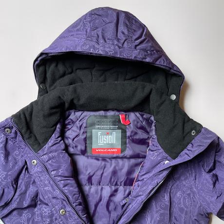 Fialová dámska zimná vetrovka volcano 38, m