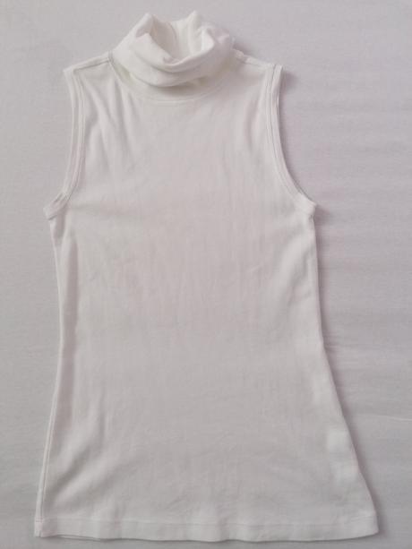 Biele rolákové tričko, xs