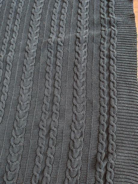 Pletená deka do kočíka,