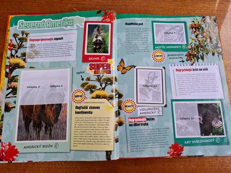 Billa kniha nálepiek rekordy z ríše zvierat, 