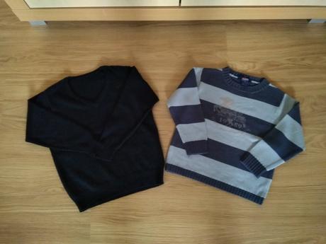 Dva elegantné svetre pre chlapca veľ. 110/116, marks & spencer,110