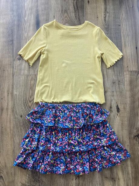 Dievčenský set -tričko a sukňa, h&m,122