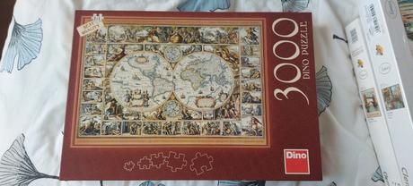 Dino puzzle historická mapa sveta 3000,