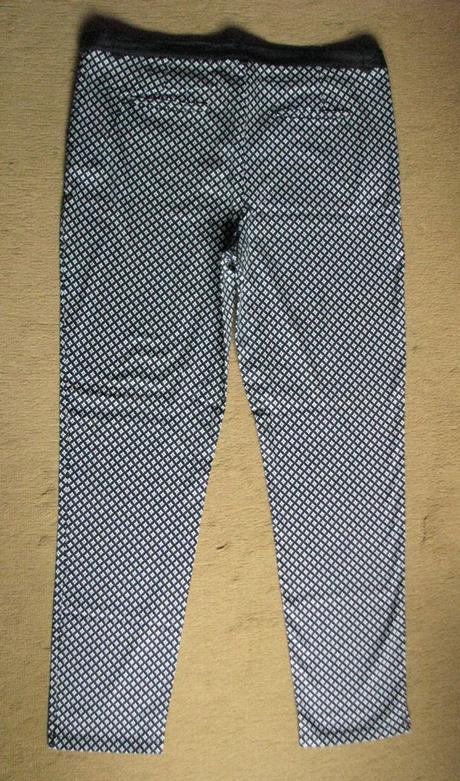 Tmavomodré vzorované letné nohavice, f&f,42