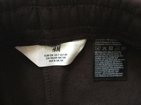 Chlapčenske teplaky 7-8 rokov, h&m,128