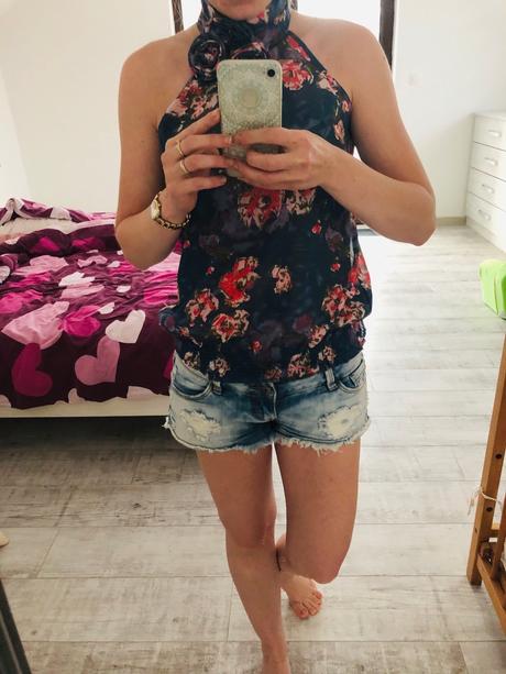 Elegantná kvetinová blúzka, xs