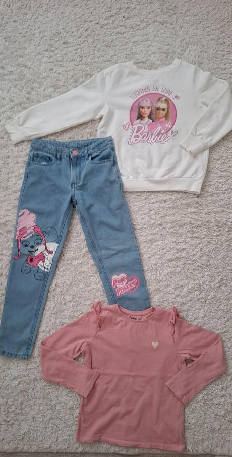 Rifle labková patrola, mikina barbie, tričko, 122–134