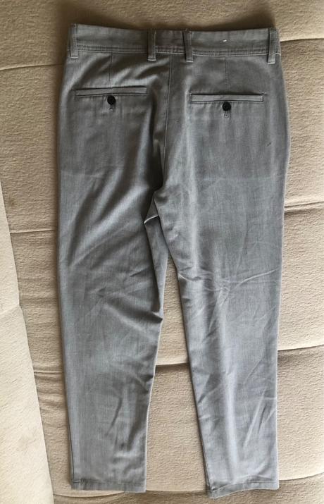Sivé elegantné nohavice, zara, m/38, zara,m