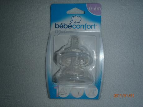 Náhradné dudle na fľašku bebé confort 0-6 m., 