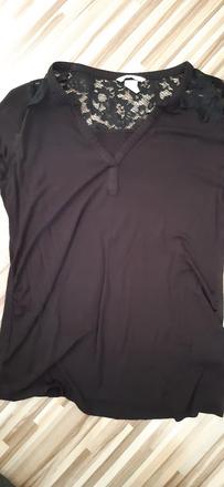 Tehotenské tričko s čipkou, h&m,m