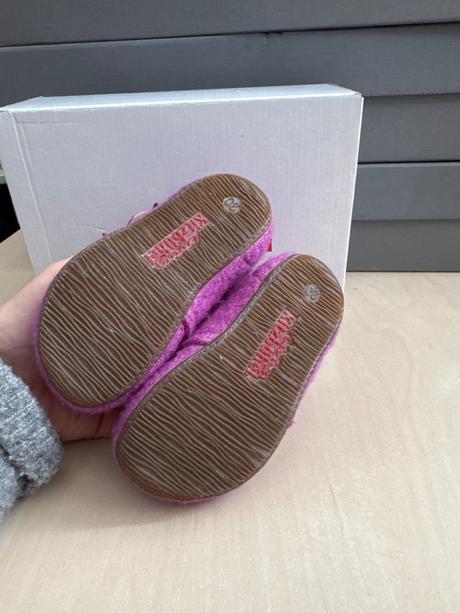 Detské papučky fialové z ovčej vlny living kitzbüh, 20