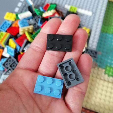 20ks 2x3 tenké stavebnicové kocky, 