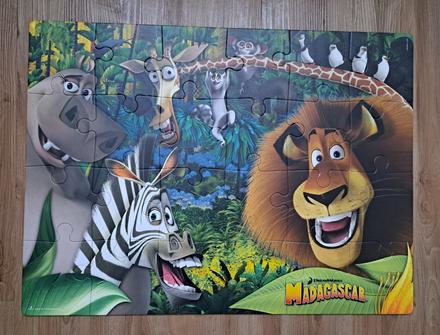 Obojstranné puzzle "madagascar" (2ks), 
