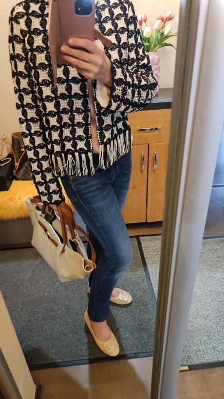 Dámske otvorené sako, h&m,l