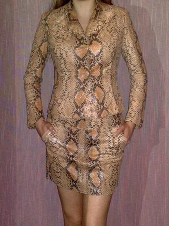 Talianský komplet s hadou potlacou , s