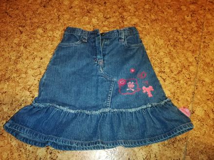 Riflová sukňa veľ. 104, 104