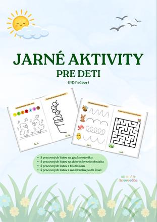 Jarné aktivity pre deti - pracovné listy, 