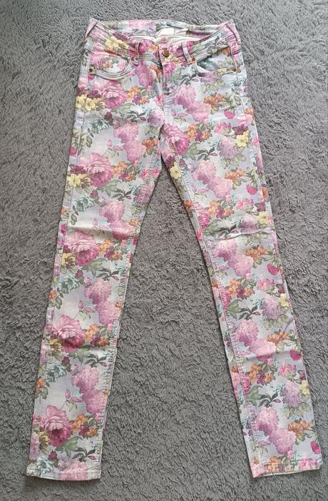 Kvetovane nohavice, h&m,164