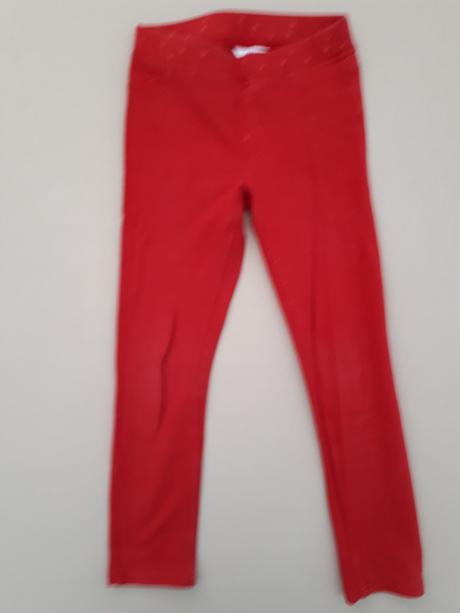 Legíny teplejšie hm červené, h&m,128