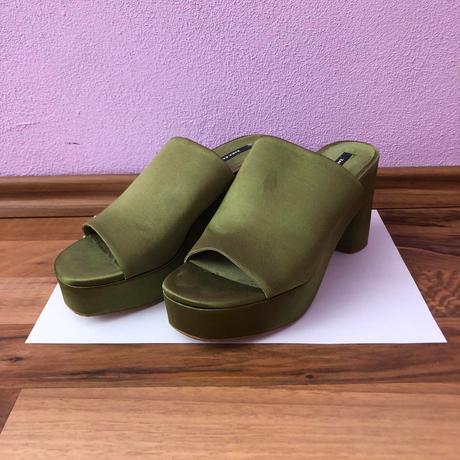 Olivove topanky na strednom podpatku zara, zara,36