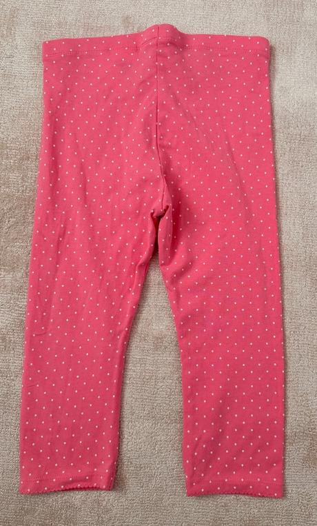 H&m  dievčenské bodkované 34 legíny 2 ks, h&m,128