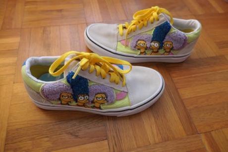 Vans limitka simpson jedinecne, unikatne tenisky, vans,36