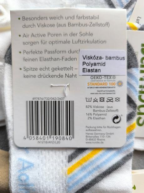 Priedušné bambusové ponožky, nízke, 39-42, 39 / 40 / 42