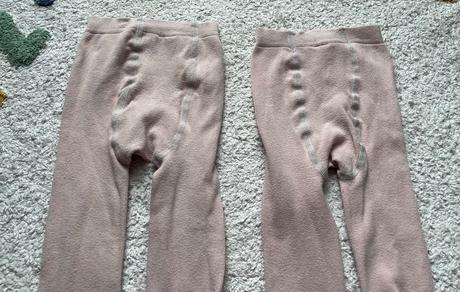 2x bledoružové bavlnené pančuchy tchibo, 98/104, tchibo,98