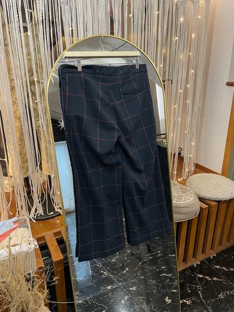 Štýlové kárované culotky pre moletky, esmara,42