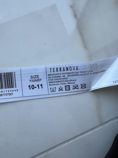 Elegantné čierne nohavice, terranova,140