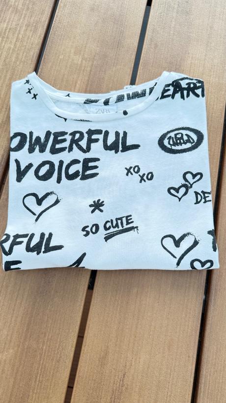 Grafiti tričko, zara,140