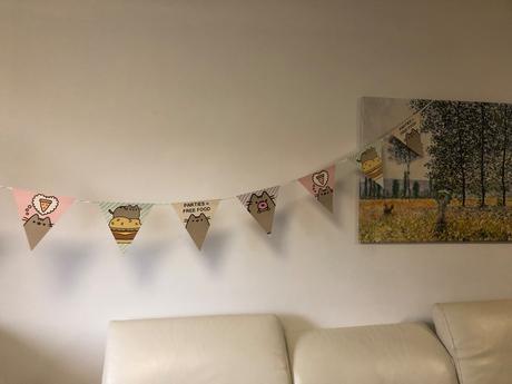 Predám girlandu pusheen, 