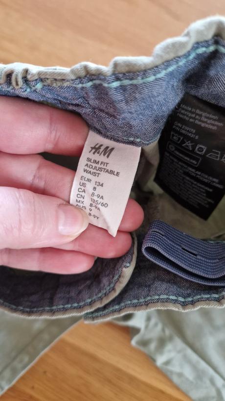 Bavlnené letné nohavice h&m, v. 134, h&m,134