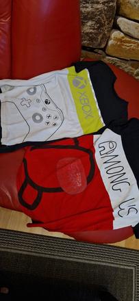 Tričká x-box a among us, 164