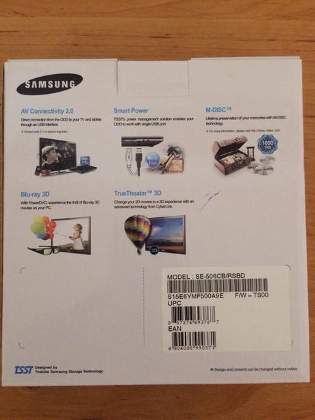 Blu-ray napalovacka, samsung