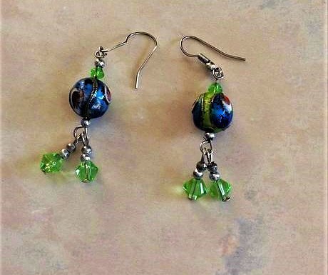 Rustikálne náušnice,