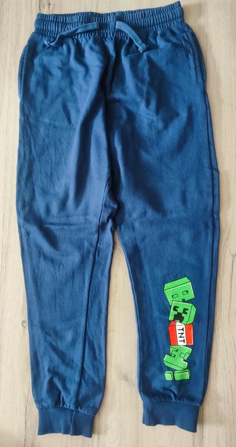 3x mikina minecraft + teplaky, 122–134
