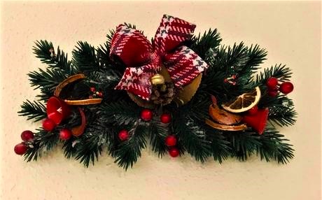 Vianočná dekorácia na kozub/dvere,